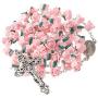 YWLI Rosary Beads Catholic - 6 Color, Confirmation Gifts for Teenage Girl, Polymer Clay Rose Necklace Jewelry, Silver Alloy Cross Necklace for Women, Gifts for Women