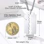 PROSTEEL Mens Stainless Steel Razor Blade Model Dog Tag Pendant Hip Hop Necklace, Punk Rock Jewelry, 22inch-24inch Adjustable, Come Gift Box