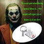 POTIY Joker 2019 Movie Inspired Jewelry Jokers Diary Gift Joker Keychain for DC Comics Fans