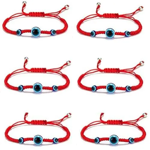 6 Pcs Evil Eye String Bracelets Set Turkish Religious Symbol Bracelet Protection Good Luck Amulet Bracelet Handmade Braided String Bracelets for Women Girls Jewelry 6 Pcs Evil Eye String Bracelets Set Turkish Religious Symbol Bracelet Protection Good Luck Amulet Bracelet Handmade Braided String Bracelets for Women Girls Jewelry