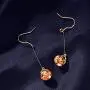 Neoglory Jewelry Made with Swarovski Element Yellow Crystal Long Fish Hook Drop Earrings for Woman Neoglory Jewelry Made with Swarovski Element Yellow Crystal Long Fish Hook Drop Earrings for Woman