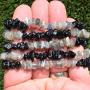 Zenergy Gems Charged Premium Natural Crystal Chip Bead Bracelet + Moroccan Selenite Charging Crystal [Included]