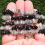 Zenergy Gems Charged Premium Natural Crystal Chip Bead Bracelet + Moroccan Selenite Charging Crystal [Included]