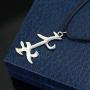 OfficialOtaku Shadowhunters Parabatai Rune Nephilim Cosplay Pendant Necklace - Silver
