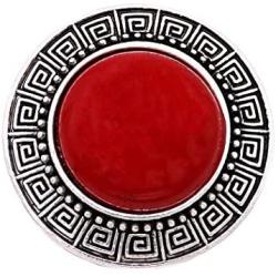 Rosemarie Collections Womens Western Style Large Natural Howlite Stone Hinged Statement Bangle Bracelet, 6.5''