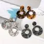SMALLLOVE Acrylic Earrings Set for Women Girls Fashion Retro Bohemian Statement Leopard Print Geometric Resin Acetate Drop Dangle Hoop Studs Earrings SMALLLOVE Acrylic Earrings Set for Women Girls Fashion Retro Bohemian Statement Leopard Print Geometric Resin Acetate Drop Dangle Hoop Studs Earrings
