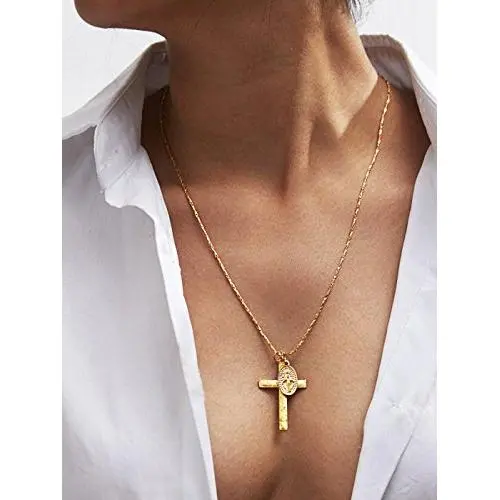 Artio Necklace Jewelry with Cross and Buddha for Women and Men (NKP-639)