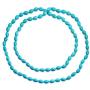 Bling Jewelry Extra Long Endless Wrapping Layering Beaded Sead Oval Shape Strand Purple Red Blue Turquoise Simulated Gemstone Necklace for Women 50 Inch
