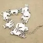 RechicGu Egyptian Bastet Cat Kitten Pet Animal Charms Chain Link Bracelet Bangle Gift RechicGu Egyptian Bastet Cat Kitten Pet Animal Charms Chain Link Bracelet Bangle Gift