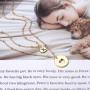 Iefil Mother Daughter Necklace for Mom, 14k Gold Filled Layered Necklace Heart Initial Necklace Gifts for Mom from Daughter Gifts for Mother’s Day Christmas Thanking Giving Day