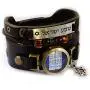 Lost Tribe Designs Hebrew Biblical Ten Commandments Bracelet with Shema Yisrael, Star of David and Beads