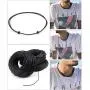 POTESSA Black Leather Cord Choker Necklace Double Knotted Adjustable Necklace Minimalist Jewelry for Women Men Unisex POTESSA Black Leather Cord Choker Necklace Double Knotted Adjustable Necklace Minimalist Jewelry for Women Men Unisex