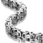 URBAN JEWELRY Impressive Mechanic Style Mens Necklace Stainless Steel Silver Chain, Width 6mm (19,21,23 Inches)