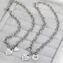 G-Ahora Mother and Daughter Necklace Set for 2 3 4 The Love Between Mother and Daughters is Forever Mothers Day Jewelry Gift for Mom from Daughter