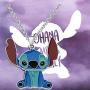 UJIMS Ohana Gift Ohana Hibiscus Flower Pendant Necklace Lilo Stitch Jewelry For Best Friends Family Member Gift
