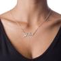 MyNameNecklace Sparkling CZ Diamond-Cut Sterling Silver 925 Name Necklace -Custom Pendant Nameplate Jewelry Gift for Women- Girl- Teens