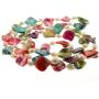 Gem Stone King 46 Inch Multicolor Cultured Freshwater Pearl & Simulated Shell Pearls Necklace