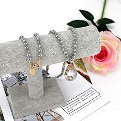 Niumike Crystal Beads Long Necklaces with Statement Transparent Pendant,100% Hand Braided Necklace