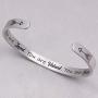 BTYSUN Bracelets for Women Inspirational Gifts for Women Girls Motivational Birthday Cuff Bangle Friendship Personalized Mantra Jewelry Come Gift Box