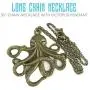 Steampunk Octopus Necklace | Victorian Style, Antique Finish Handmade Pirate Accessory Steampunk Octopus Necklace | Victorian Style, Antique Finish Handmade Pirate Accessory