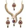 Touchstone Indian Bollywood Handcrafted Traditional Royal Mughal Kundan Polki Meenakari Enamel Colorful Wedding Designer Jewelry Long Necklace Set in Gold and Silver Tone for Women.