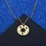 WUSUANED Philippines Sun and Stars Gold Necklace Philippine Pride Jewelry Gift