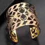 Lux Accessories Gold Tone Aztec Style Geo Cutout Bracelet Cuff Lux Accessories Gold Tone Aztec Style Geo Cutout Bracelet Cuff
