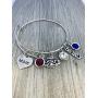 Infinity Collection Navy Mom Charm Bangle Bracelet, Proud Navy Mom Jewelry - Makes for Military Moms Infinity Collection Navy Mom Charm Bangle Bracelet, Proud Navy Mom Jewelry - Makes for Military Moms