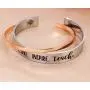 MS. CLOVER Gifts for Teacher, What I Learned from You-Thank You for Helping Me Grow Hand Stamped Stainless Steel Cuff Bracelets, Teacher Gift, Graduation Gifts.