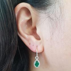 Dazzlingrock Collection 10K Ladies Infinity Dangling Earrings, Rose Gold
