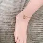 Inspirt House Gold Initial Anklet for Women Cuban Chain Ankle Bracelet for Girls Beach Foot Jewelry Gifts,Letter Ankle Bracelets for Women Teen Girls