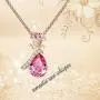 FUJIN Rose Necklace Jewelry for Women Hypoallergenic 18K Rose Gold/White Gold Plated Ladies Necklace Embellished with Crystals from Swarovski Jewel Gifts for Mom FUJIN Rose Necklace Jewelry for Women Hypoallergenic 18K Rose Gold/White Gold Plated Ladies Necklace Embellished with Crystals from Swarovski Jewel Gifts for Mom