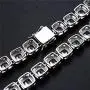 Fantex 18K White Gold Plated Tennis Link Bracelet, Iced Out Sparkling CZ Diamond Hip Hop Tennis Chain Jewelry for Men & Women Fantex 18K White Gold Plated Tennis Link Bracelet, Iced Out Sparkling CZ Diamond Hip Hop Tennis Chain Jewelry for Men & Women