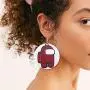 COLOYAN 9Pcs Among Us Wooden Earrings for Women- Handmade Among Us Round Wood Earrings Character Game Colourful Gift COLOYAN 9Pcs Among Us Wooden Earrings for Women- Handmade Among Us Round Wood Earrings Character Game Colourful Gift