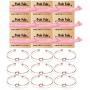Bridesmaid bracelets-Ikooo 5 pcs Love Knot Open Bangle With Bride Tribe Hair tie for Best Friend, BFF of the Bride wedding Gift