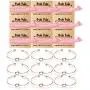 Bridesmaid bracelets-Ikooo 5 pcs Love Knot Open Bangle With Bride Tribe Hair tie for Best Friend, BFF of the Bride wedding Gift