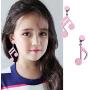 Acrylic Musical Note Stud Earrings Fun Cartoon Asymmetrical Music Note Earrings Punk Note Musical Drop Dangle Earrings for Women Girls