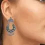 Bodha Antique Oxidised Silver Afghani Drop Earrings for Women & Girls (SJ_1344) Bodha Antique Oxidised Silver Afghani Drop Earrings for Women & Girls (SJ_1344)