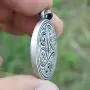 Celtic Pagan Wiccan Jewelry Merlin Morgana Wicca Witchcraft Magic Trinity Triskele Triquetra Triskelion Silver Pewter Mens Womens Pendant Necklace Charm Protection Amulet Men w Stainless Steel Chain