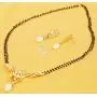Touchstone Gold Tone Indian Bollywood Ethnic Pretty mangalsutra Necklace Set Jewelry for Women Touchstone Gold Tone Indian Bollywood Ethnic Pretty mangalsutra Necklace Set Jewelry for Women