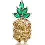 Joyci 1Pcs Cute Pineapple Brooch Pins Crystal Fashion Style Lapel Pins for Clothing Bag Decor Joyci 1Pcs Cute Pineapple Brooch Pins Crystal Fashion Style Lapel Pins for Clothing Bag Decor