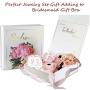 Bridesmaid Bracelet Earrings Gifts Set of 4 6 7 8,Bridesmaid Proposal Gifts Sets for Bachelorette Party Shower Party