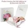 Bridesmaid Bracelet Earrings Gifts Set of 4 6 7 8,Bridesmaid Proposal Gifts Sets for Bachelorette Party Shower Party