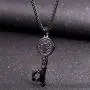 U7 Ward Off Evil Exorcism Jewelry Stainless Steel/Black / 18K Gold Plated Saint Benedict Medal Design Key Pendant Necklace U7 Ward Off Evil Exorcism Jewelry Stainless Steel/Black / 18K Gold Plated Saint Benedict Medal Design Key Pendant Necklace