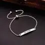 SOUSYOKYOSAM Dainty Cuff Bracelet - NOT Alone - Newly Pregnant Mom Long Distance Friend Jewelry Gift Ideas
