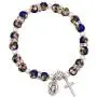 Rosemarie Collections Womens Cloisonne Beaded Stretch Rosary Bracelet with Crucifix and Miraculous Medal Rosemarie Collections Womens Cloisonne Beaded Stretch Rosary Bracelet with Crucifix and Miraculous Medal