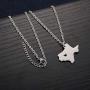 Hazado Texas State Map Necklace Pendant Brass Texas Moving Gifts TX Shape Jewelry for Women Teens Chain
