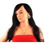 Touchstone Indian Bollywood Gorgeous Traditional Bridal Designer Jewelry Pendant Set in Gold and Silver Tone for Women.