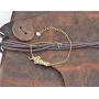 HUAN XUN Custom Name Necklace Personalized Initial Necklaces in Golden Silver