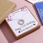 ALoveSoul 50th Birthday Gifts for Women - Sterling Silver Five Circle intertwined Necklace for Her 5 Decade 50 Years Old Jewelry Presents